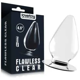 11,5 x 6 cm Lovetoy – Flawless Clear – Anal Plug 4,5″ clear