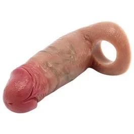 13 x 4,2 cm – Dildo Beast Sleeve – Heavy Hammer – 2 cm Penisverlängerung – tan