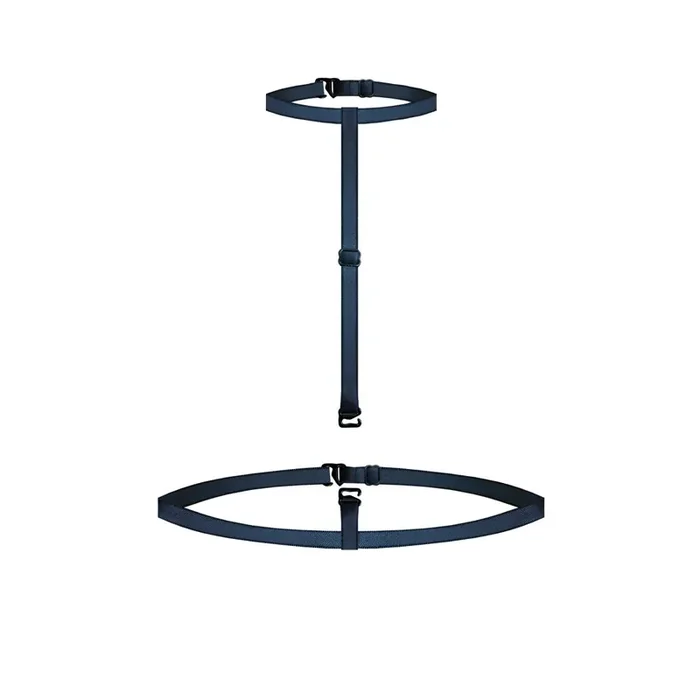 2-teiliger Choker schwarz