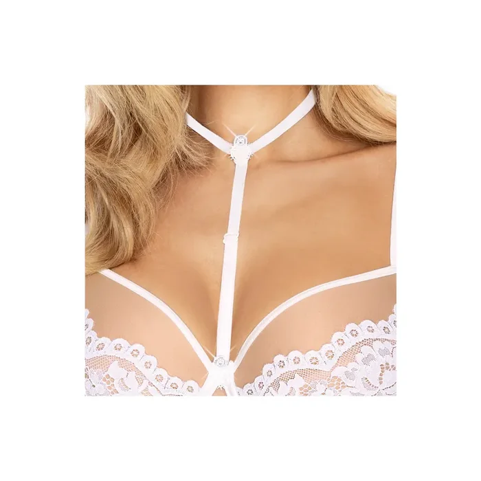 2-teiliger Choker weiß