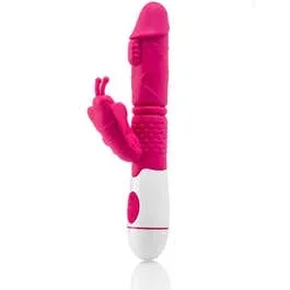 20,2 x 3,5 cm Zenn Feel The Power Rabbit Butterfly Vibrator pink
