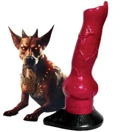 20 x 6,6 cm – Hell-Hound Dildo – red/black
