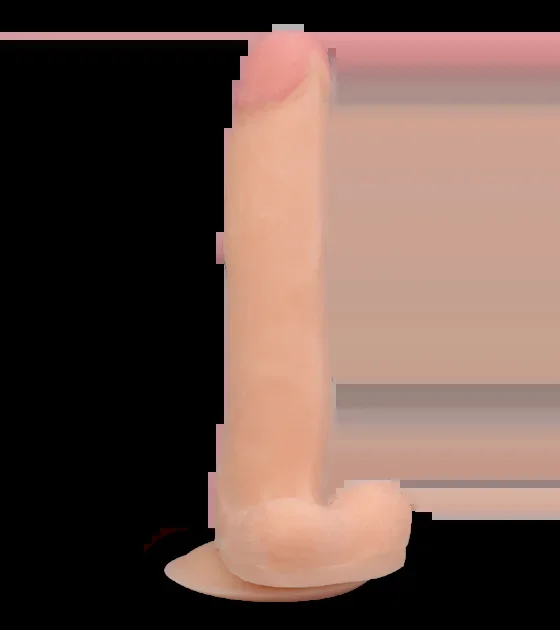 21 cm langer Saugnapf-Dildo mit biegbarem Schaft