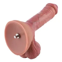 21 x 4,6 cm – Jared – Realistischer Dual Density Dildo mit Saugnapf – KlicLok – tan