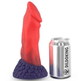 21 x 5,2 cm – Dwarf Silikondildo – KlicLok – red/purple