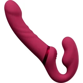 23,5 x 3,8 cm – Lapis – App Controlled Vibrating Strapless Strap-On Dildo – red