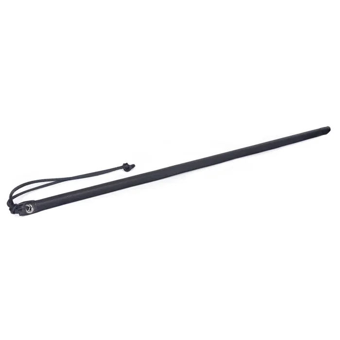 24″ Leather Wrapped Cane Black