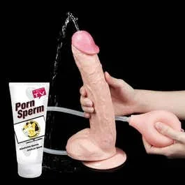28 x 4,8 cm Coxxx Squirt Dildo flesh + Porn Sperm 250 ml