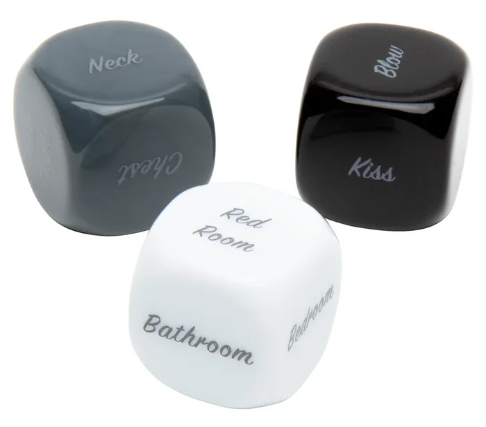 3-teiliges Würfel-Set „Play Nice Kinky Dice for Couples“ Fifty Shades of Grey
