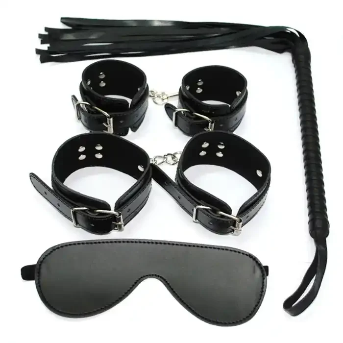 4-teiliges Kunstleder Fetisch-Set