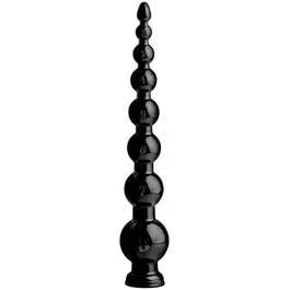 50 x 2,4 – 8,5 cm Dildo / Plug – Hosed Graduated Bead Anal Snake black