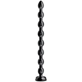 50 x 3,6 cm Hosed Beaded Anal Snake Analdildo black