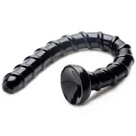 51 x 3,5 cm Dildo / Plug – Hosed Swirl Anal Snake black | AKTION