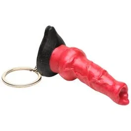 7,2 x 2,4 cm – Hell-Hound Dildo Schlüsselanhänger – red/black
