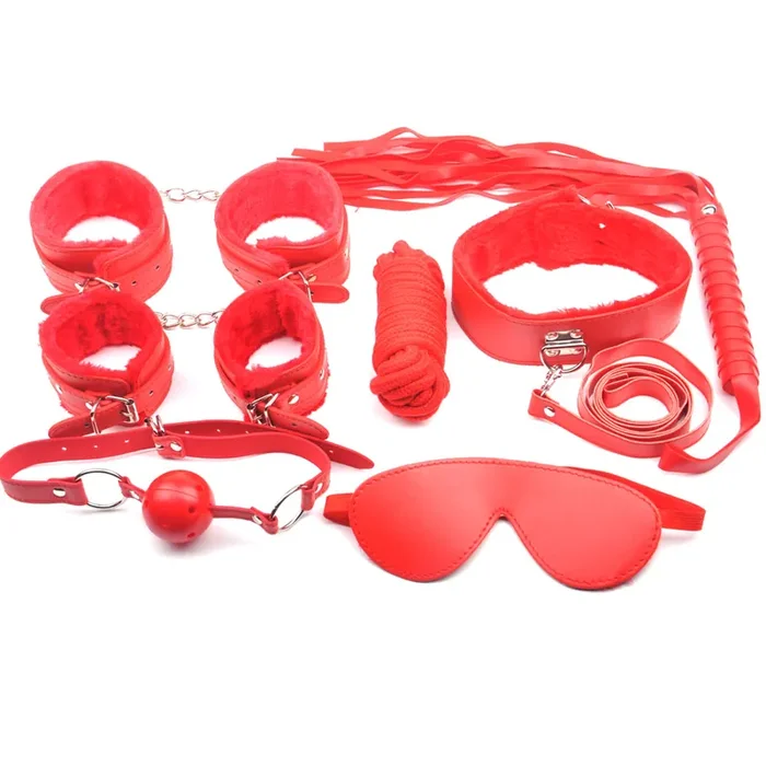 7-teiliges Fetisch-Set – rot