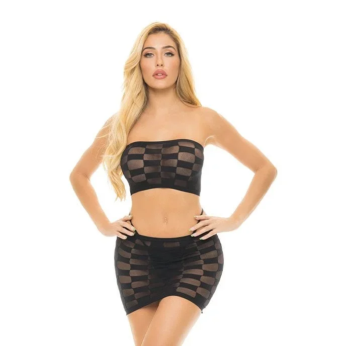 ‚Checkered Up – Bandeau Set‘, 2 Teile