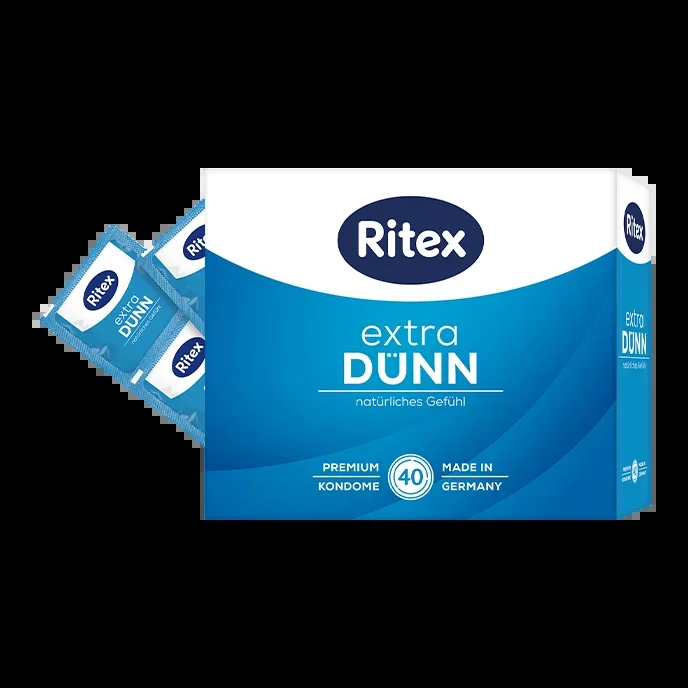 ‚Extra Dünn – Natürliches Gefühl‘, 40 Stück, 53 mm