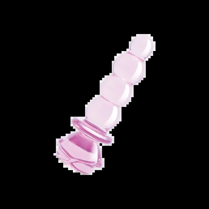 ‚Glaze Glass – Rosebud Beaded Plug‘, 14 cm