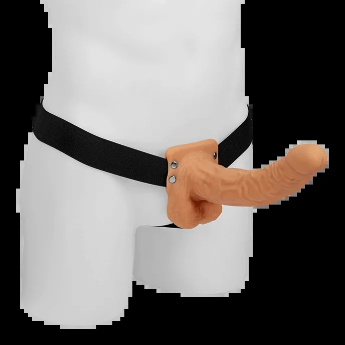 ‚Hollow Strap-On with Balls‘, 25 cm