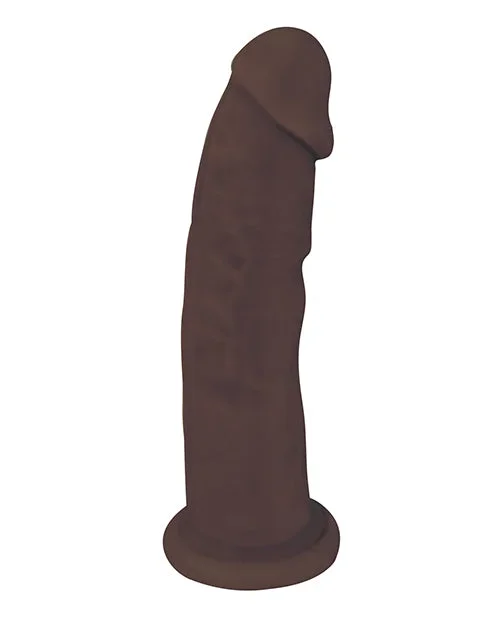 9 Inch Fleshstixxx Silicone Dildo W/o Balls – Chocolate