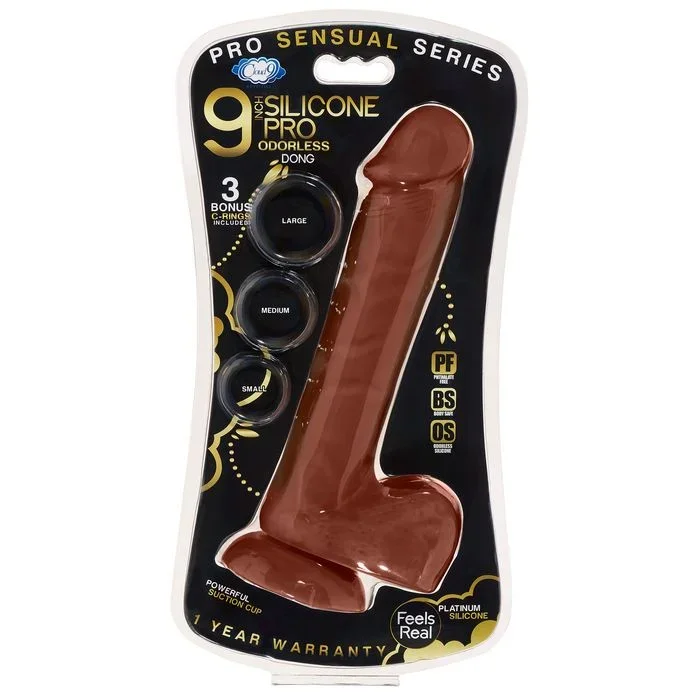 9 Silicone Pro Odorless Dong – Brown