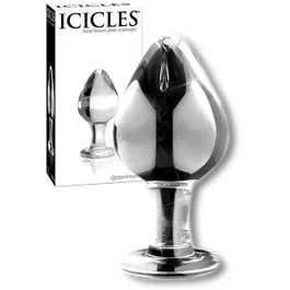 9 x 4 cm Glasdildo / Glasplug – Icicles No.25