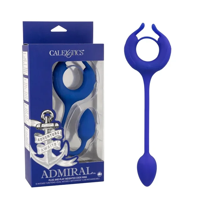 Admiral Plug and Play Vibrating Weighted Cock Ring – Rechargable