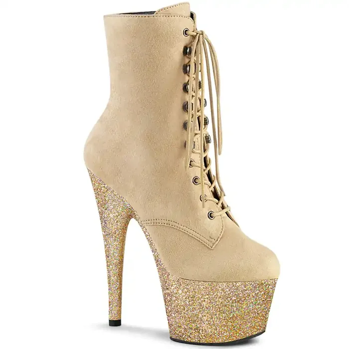 Adore-1020FSMG (High Heel Größe 7_ Gr 37, High Heel Farbe P0754_ Schwarz Suedeimitat / Schwarz Gl