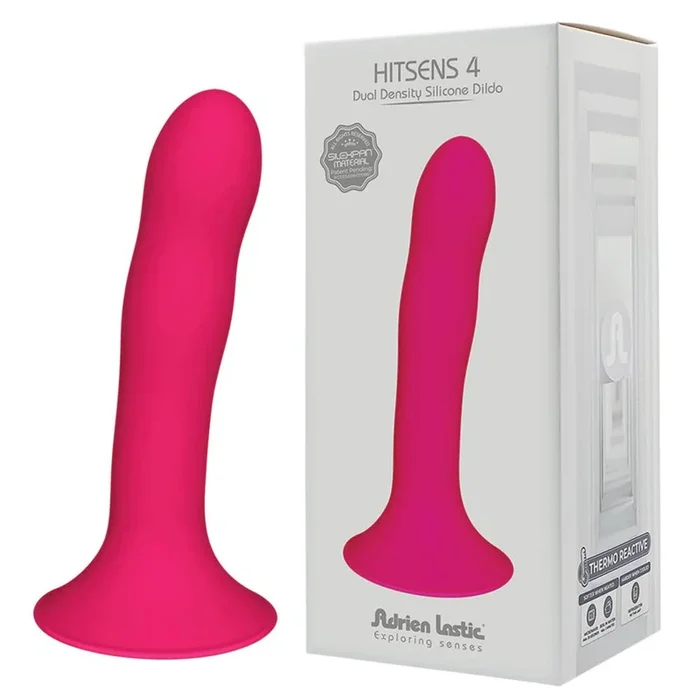 ADRIEN LASTIC Hitsens 4 Dual Density Silicone Dildo pink