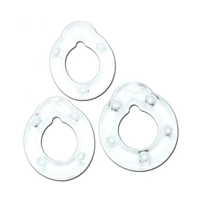 All American Triple Rings- Clear