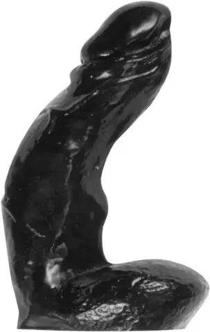 All Black Dildo realistisch – schwarz