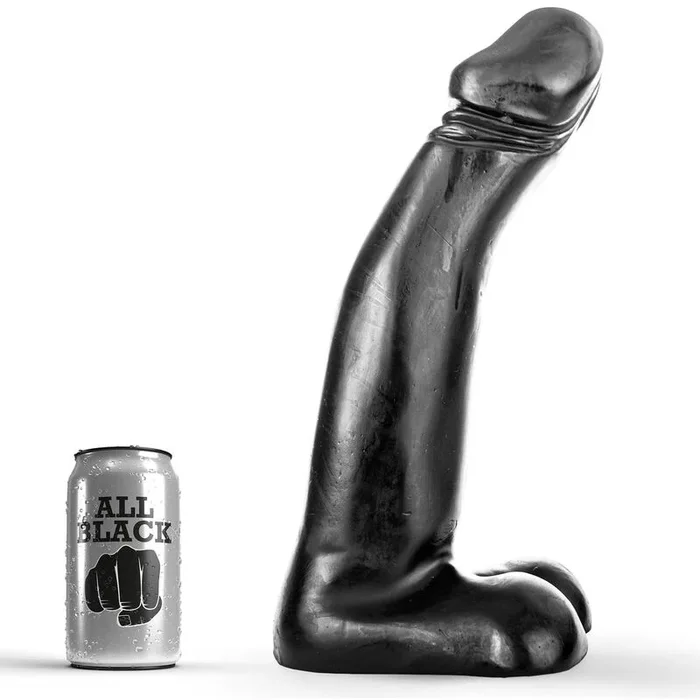 All Black – Realistischer Schwarzer Fistingdildo 29 CM