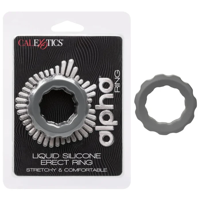 Alpha Liquid Silicone Erect Ring – Grey