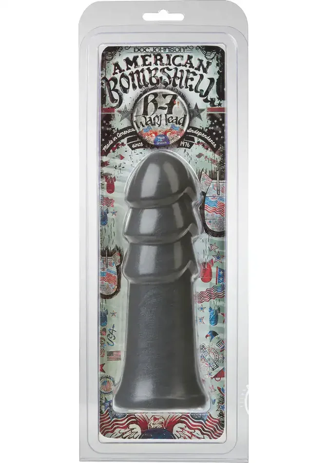 American Bombshell B-7 Warhead Dildo Grey