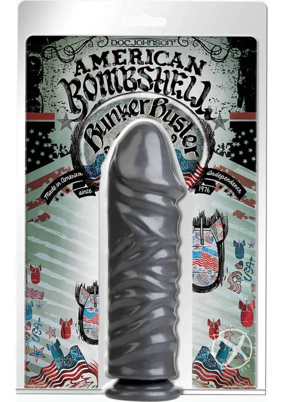American Bombshell Bunker Buster Dildo Grey