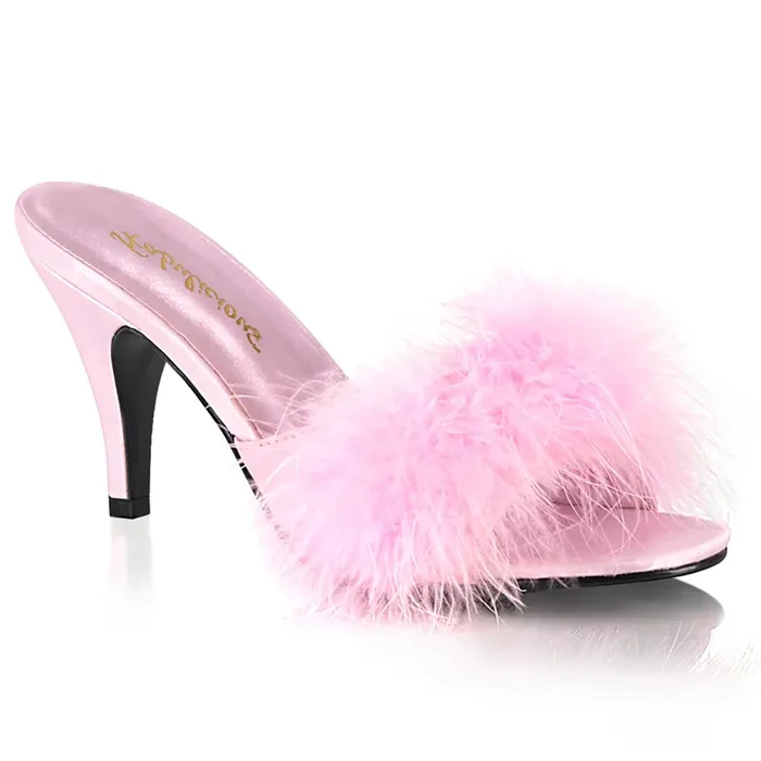 Amour-03 (High Heel Größe 8 – Gr. 38, High Heel Farbe Schwarz Kunstleder)