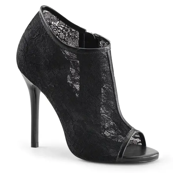 Amuse-56 (High Heel Größe 11 – Gr. 41, High Heel Farbe Elfenbeinfarben Spitze Netzgewebe)