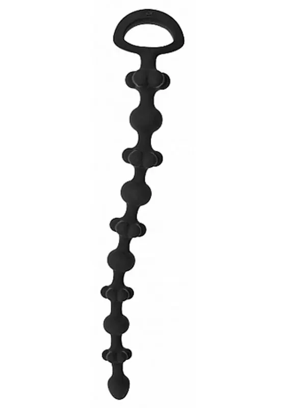 Anal-Blumenkette in Schwarz