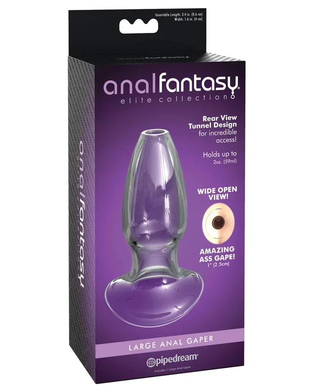 Anal Fantasy Elite Large Anal Glass Gaper – Clear