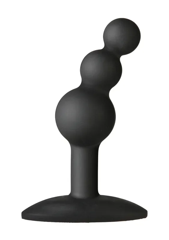 Anal-Plug in Perlenform – schwarz