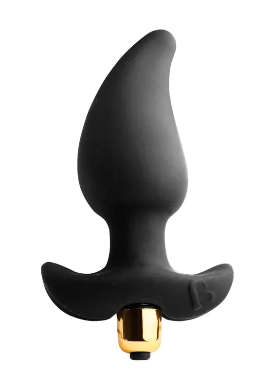 Anal-Vibrator in Butt-Plug Optik – schwarz