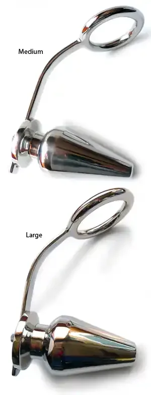 Anallock mit Buttplug metall