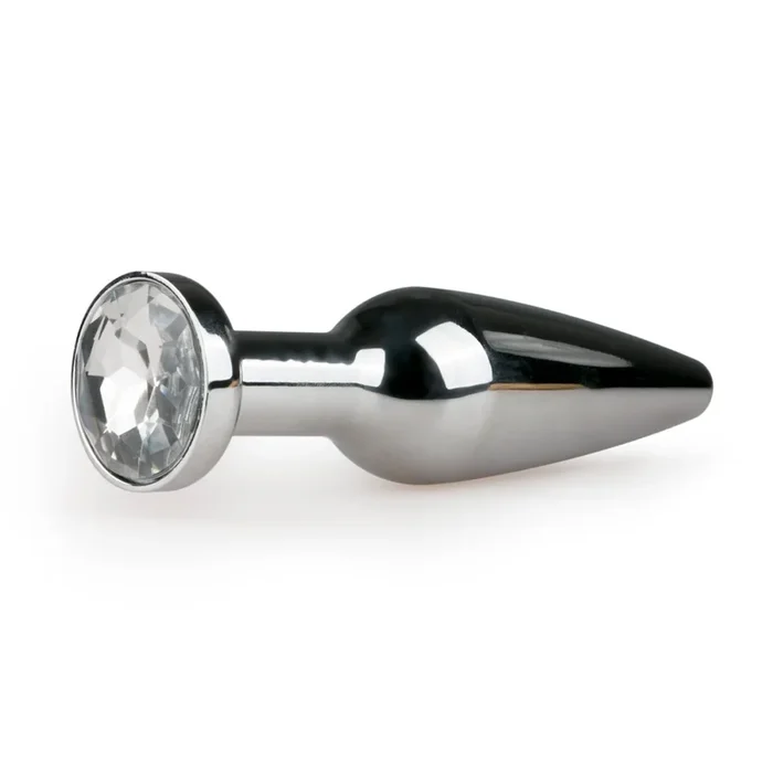Analplug aus Metall No.9, Silber/transparent