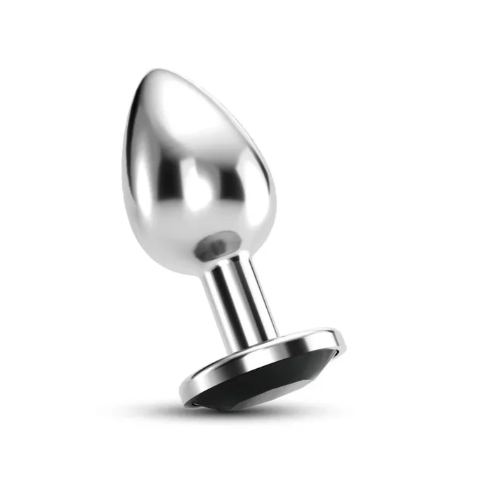Analplug Crushious – Bijou, mit schwarzem Kristall, klein