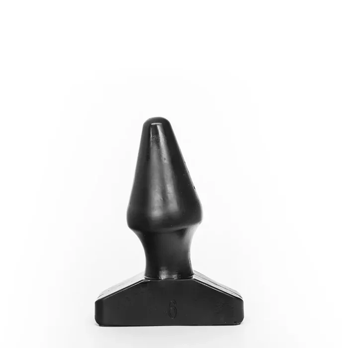 Analplug konisch mit Basis 15,5cm schwarz