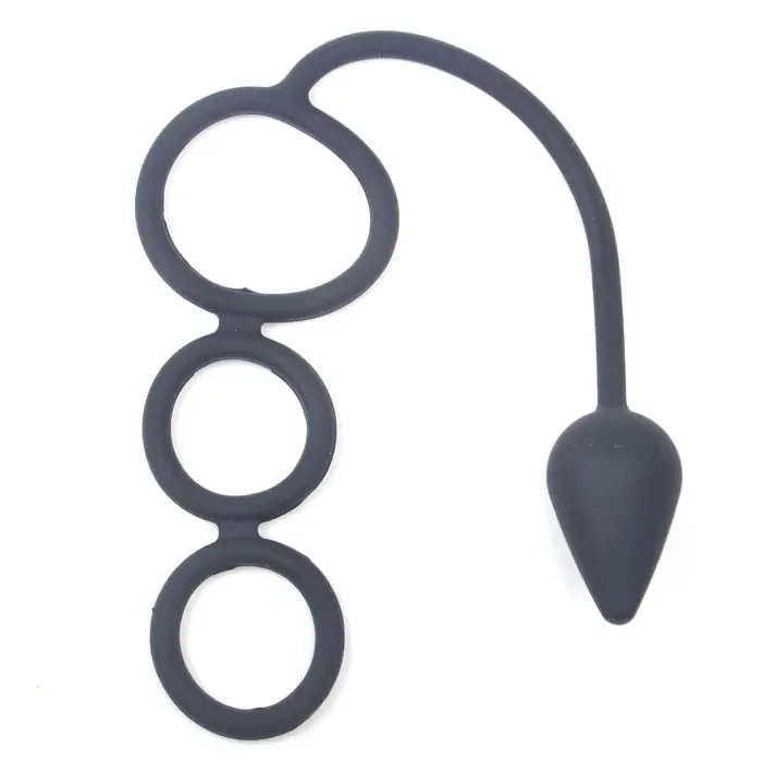 Analplug mit 3 Ringen