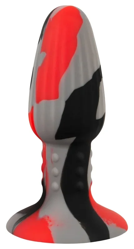 Analplug „Tricolour Butt Plug“ mit Saugfuß ANOS
