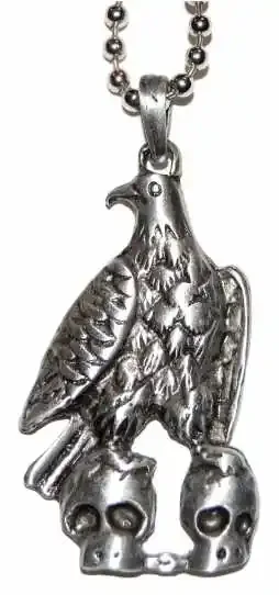 Anhänger – Adler mit Totenköpfen