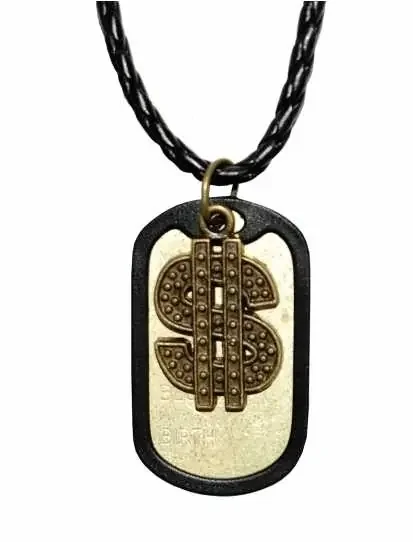 Anhänger – Dogtag mit Dollarzeichen
