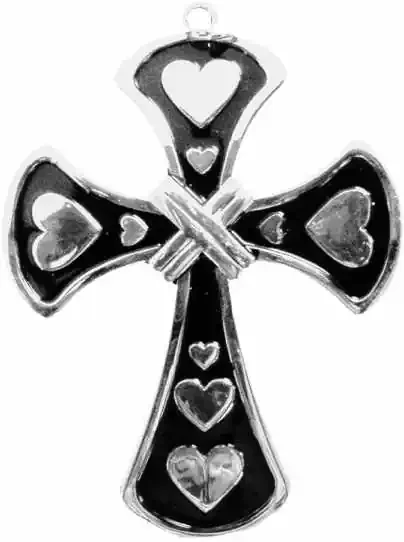Anhänger – Kreuz mit Herzen